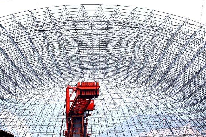 老撾電廠煤棚網架